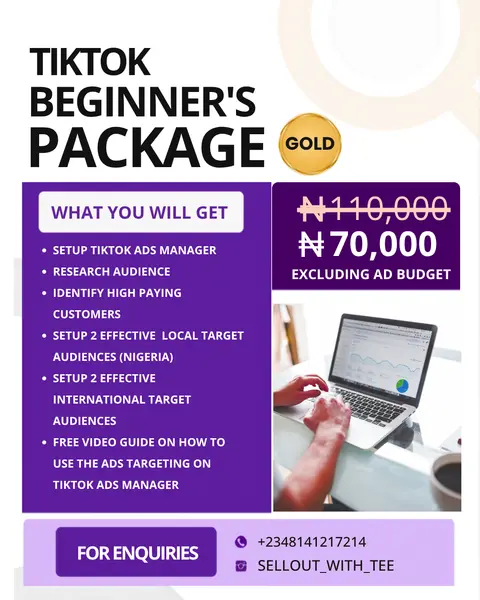 TIKTOK BEGINNER'S PACKAGE (GOLD)